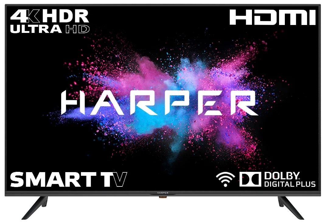 Телевизор HARPER 43U750TS 43" (2020), черный
