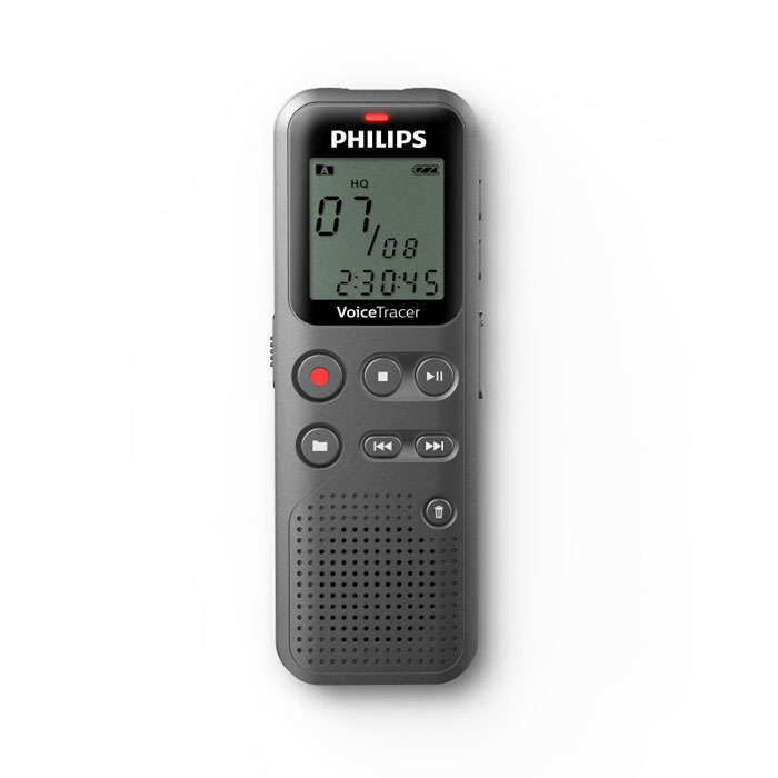 Цифровой диктофон Philips DVT1110 4Gb цвет темно-серый