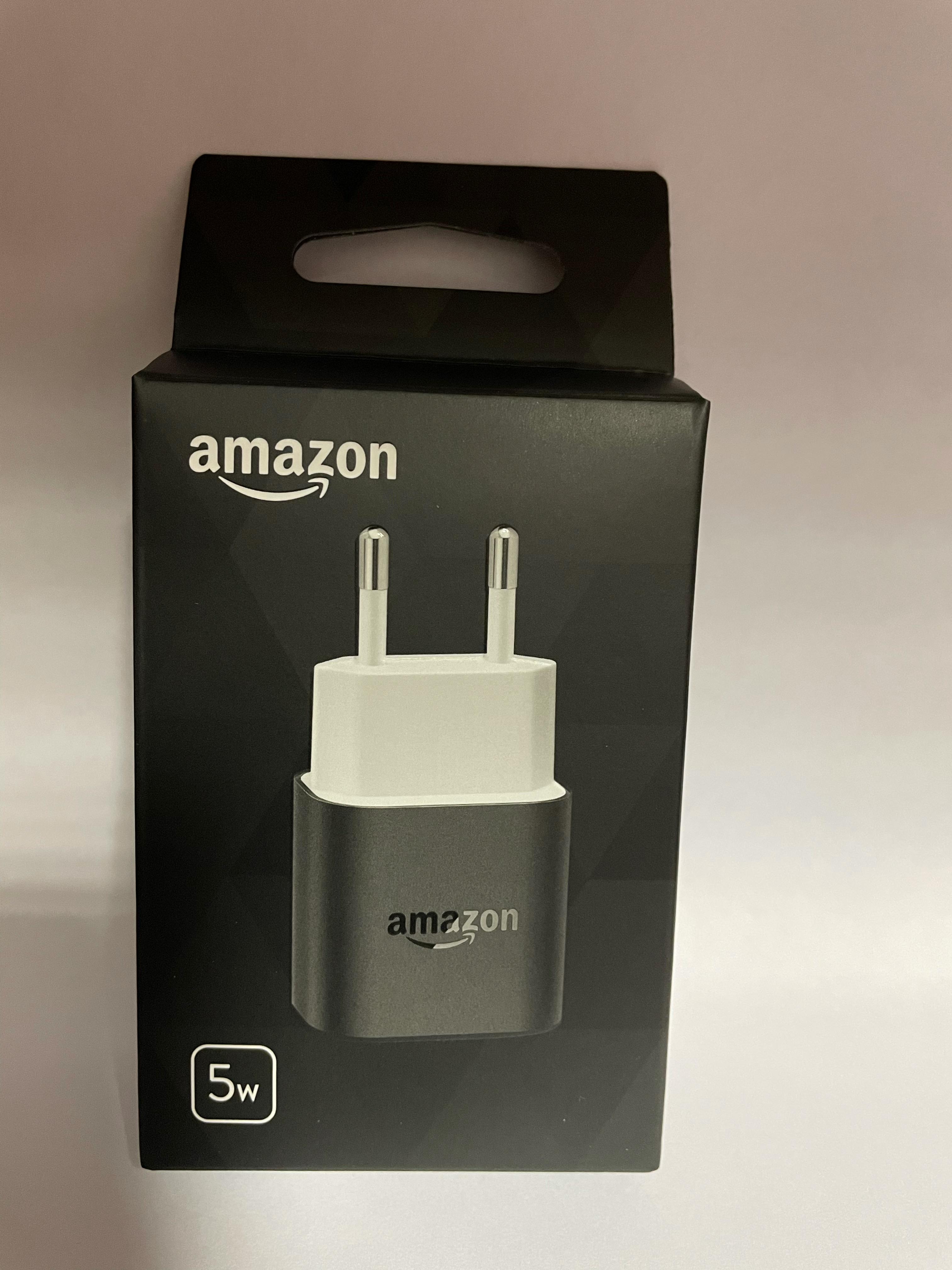 Amazon USB оригинальное сетевое зарядное устройство  (цвет черный) Евровилка 5 W