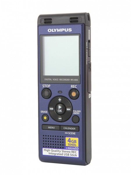 Цифровой диктофон Olympus WS-806 4Gb синий