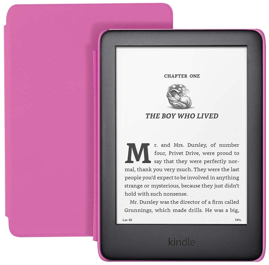 Электронная книга AMAZON Kindle  Kids Edition  2019 8 ГБ c розовым чехлом